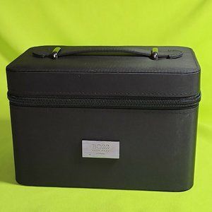 Hugo Boss Train Case with Mirror Cosmetic Travel Makeup Storage Box Black